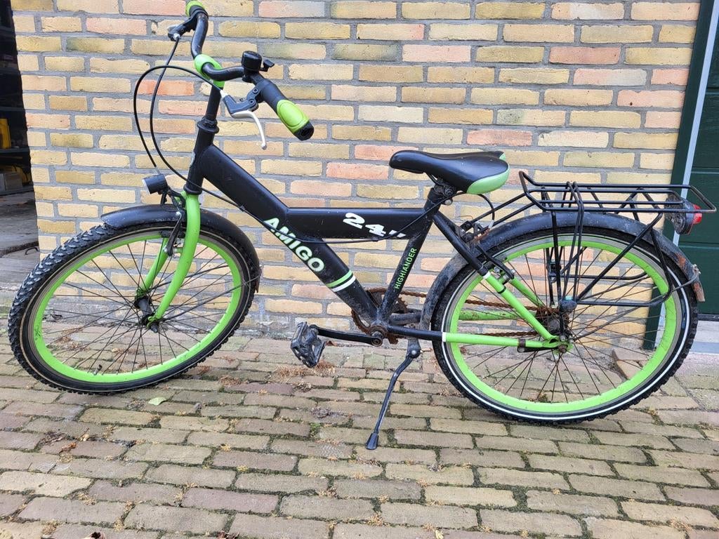 Jongensfiets 24 inch, Fietsen en Brommers, Fietsen | Jongens, Ophalen, Terugtraprem, Handrem, Amigo
