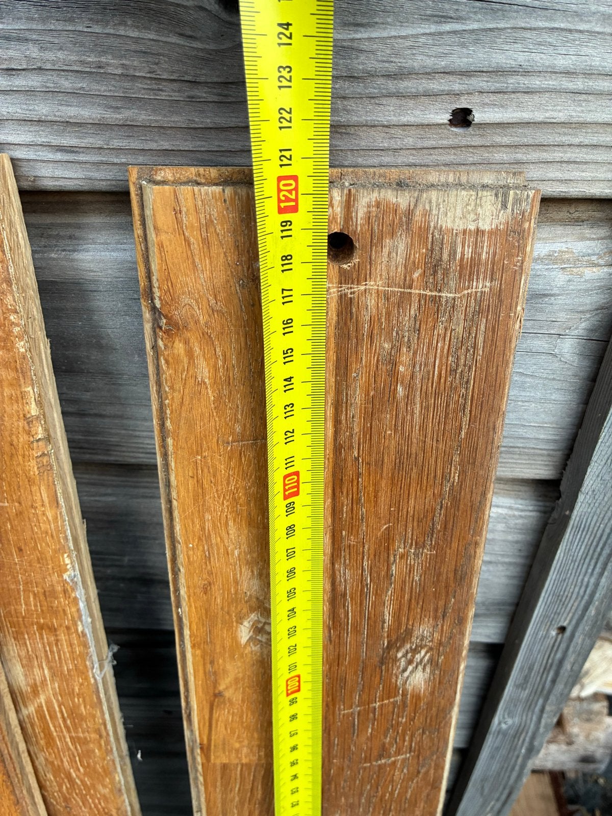 Massief eiken vloerdelen (33 m2), Ophalen, Gebruikt, 50 tot 150 cm, Vloerdelen of -planken