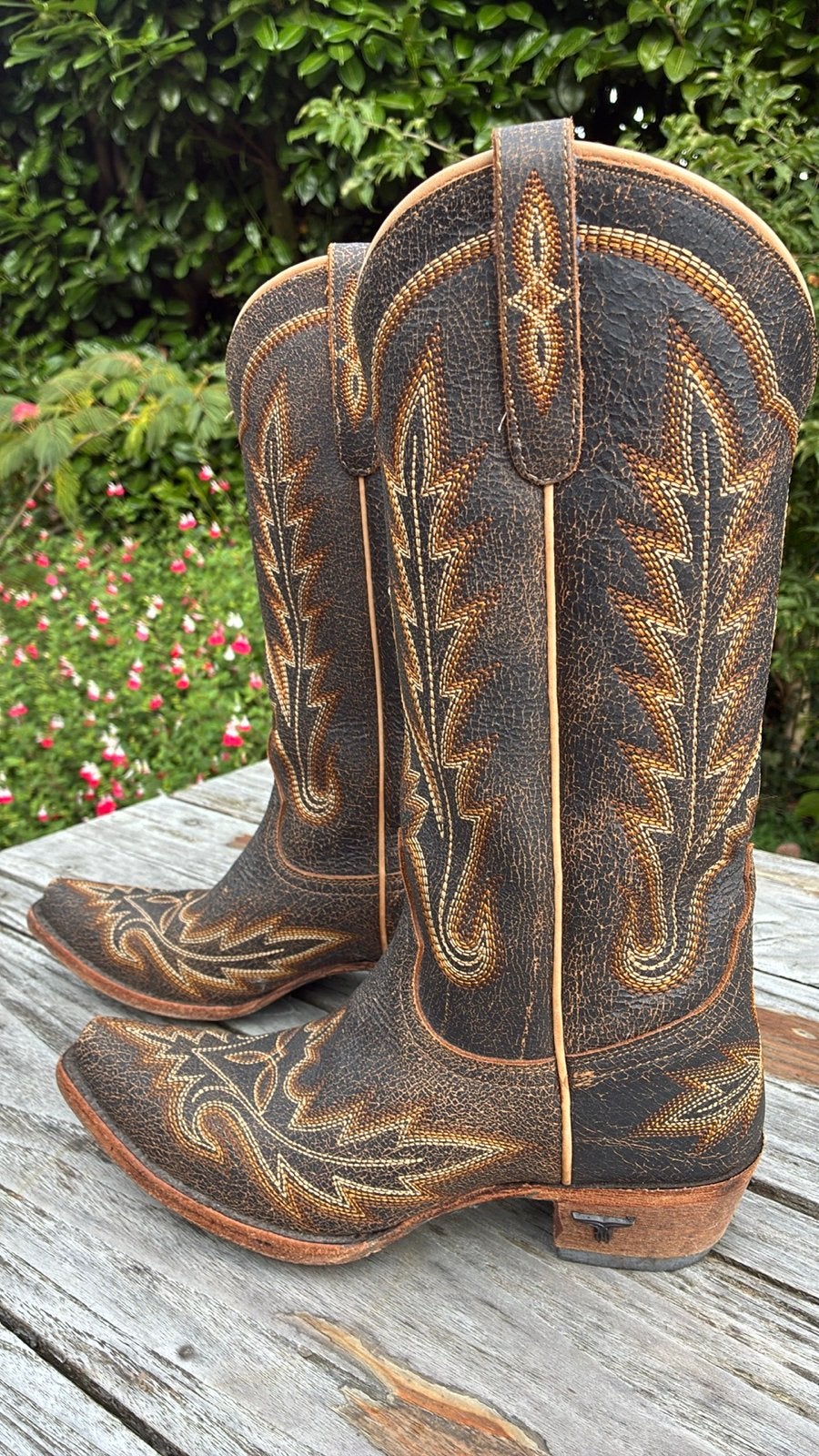 Handgemaakte leren cowboylaarzen Boots by M maat 39, Overige kleuren, Lage of Enkellaarzen, Ophalen of Verzenden, Zo goed als nieuw