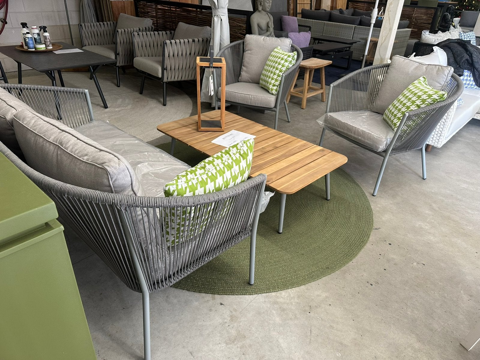 LAATSTE  REIMS Aluminium & Rope Luxe Loungeset, Tuin en Terras, Ophalen, 4 zitplaatsen, Loungeset, Eurofar