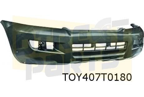 Toyota Land Cruiser 120 (12/02-1/10) voorbumper (zwart) (te, -, -, Nieuw, Toyota