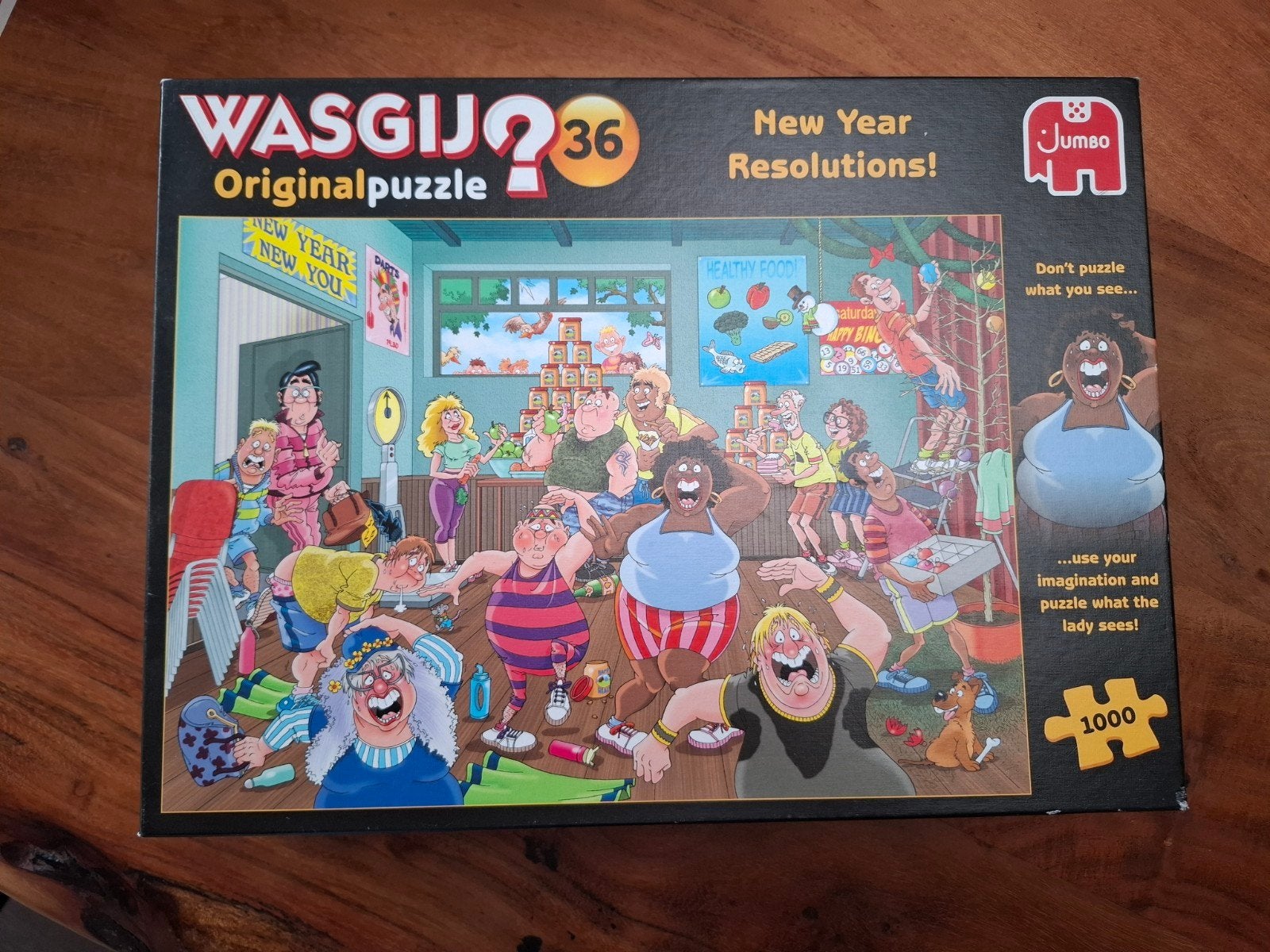 wasgij puzzel New Year Resolutions, Ophalen of Verzenden, 500 t/m 1500 stukjes, Zo goed als nieuw, Legpuzzel