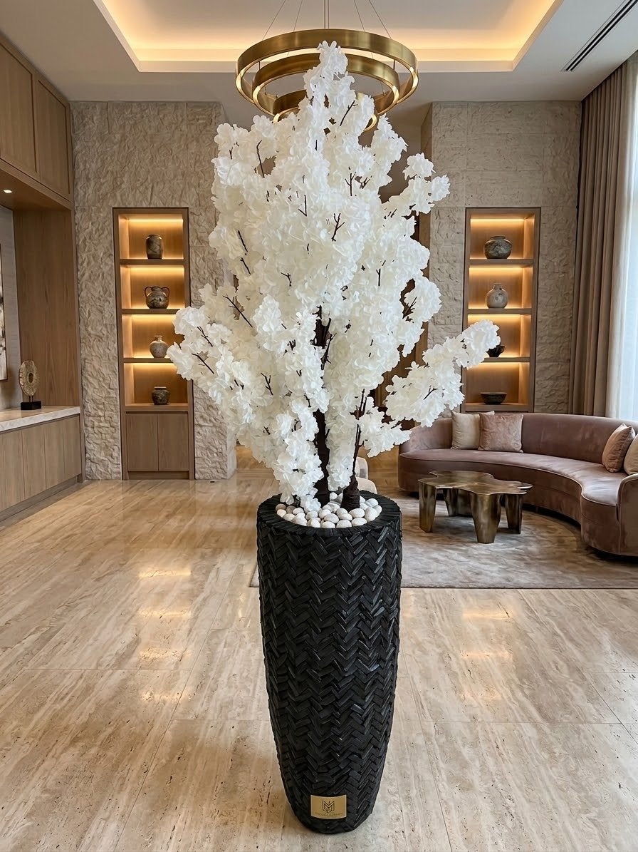 Grote kunstbloesemboom met luxe pot, Ophalen of Verzenden, Nieuw