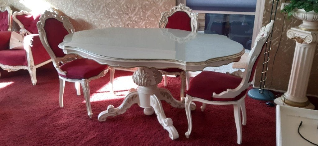 eettafel barok, Ophalen, Gebruikt, Barok, 100 tot 150 cm