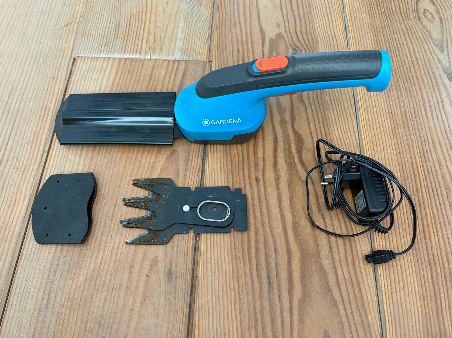 Gardena Accu Heggenschaar met Extra Opzetstuk, Ophalen of Verzenden, Gebruikt, Accu