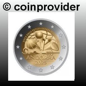 Commemoratieve 2 euromunten Andorra: In blister, Postzegels en Munten, Munten | Europa | Euromunten, Verzenden, Overige landen