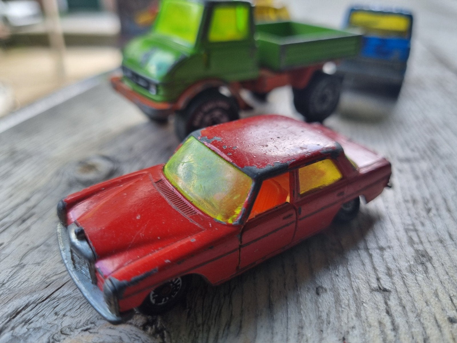 Vintage Siku speelgoedauto's en vrachtwagens (set van 5), Kinderen en Baby's, Speelgoed | Speelgoedvoertuigen, Ophalen, Gebruikt