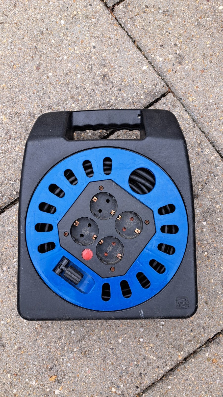 Kabelhaspel 25 meter - Compact en Gebruiksklaar, Ophalen, Gebruikt, Kabel of Snoer