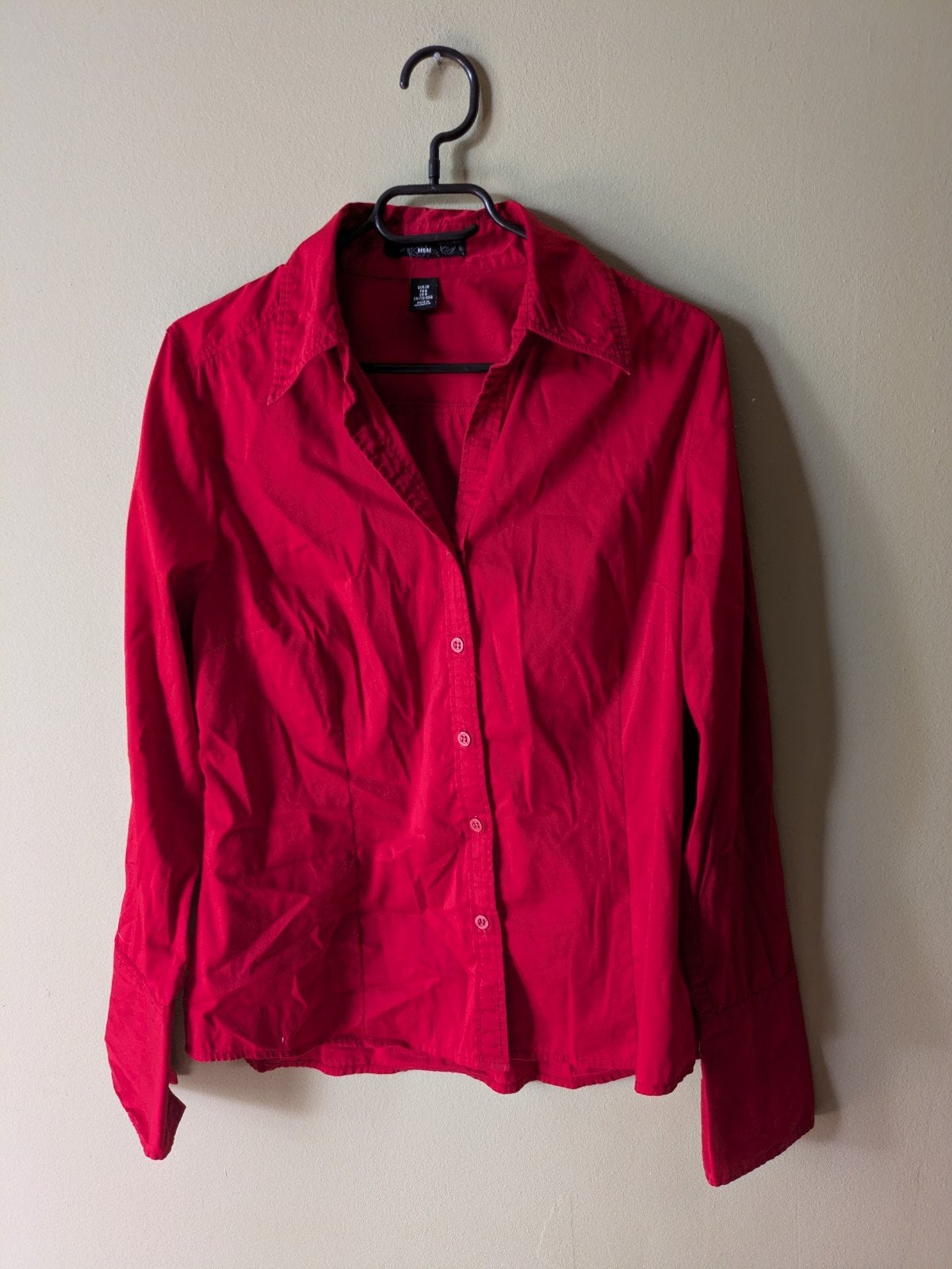 H&M Rode Blouse Maat M (5), Maat 38/40 (M), H&M, Ophalen of Verzenden, Zo goed als nieuw