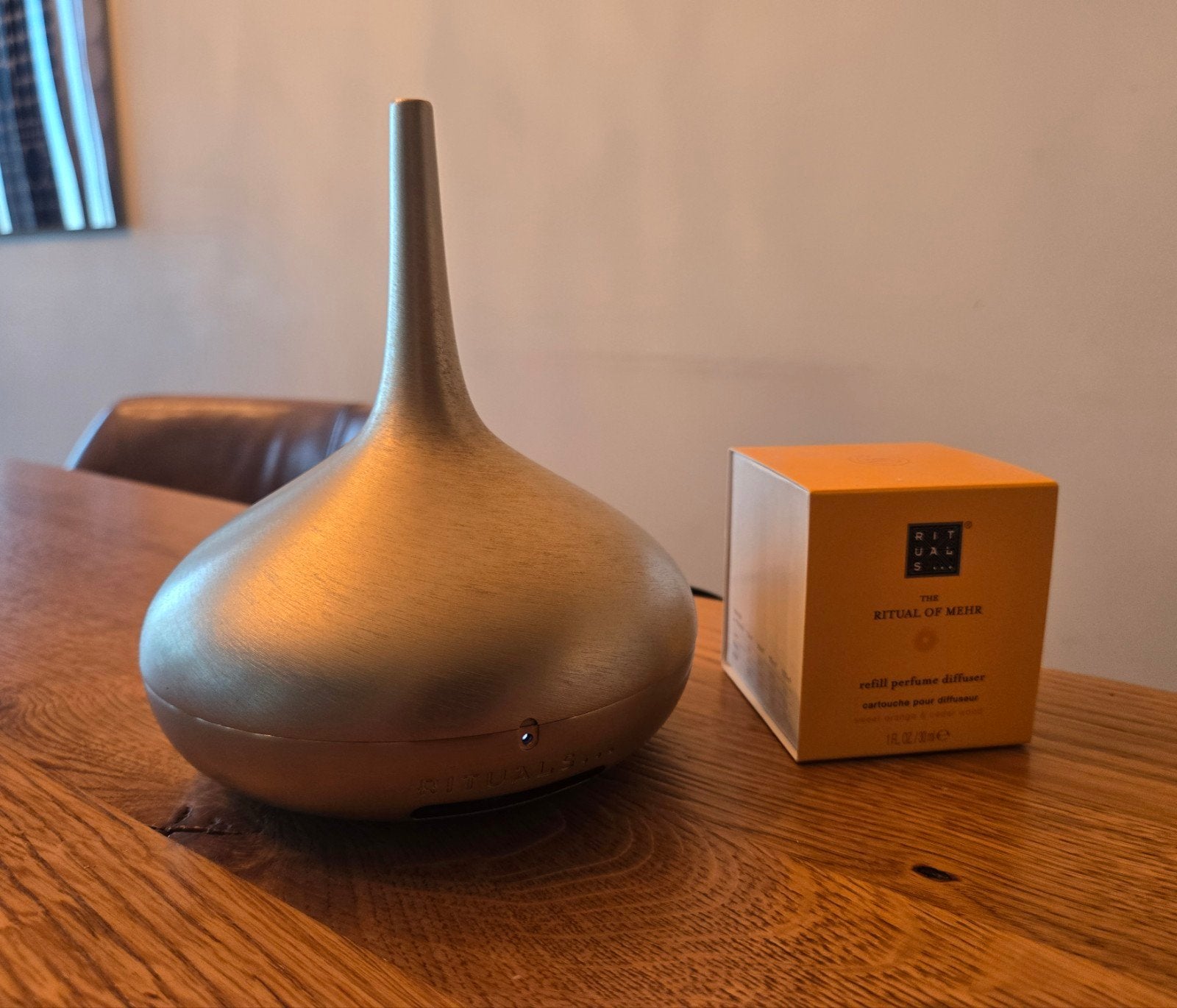 Rituals Genie diffuser - The Ritual of Mehr, Ophalen of Verzenden, Zo goed als nieuw, Goud, Modern