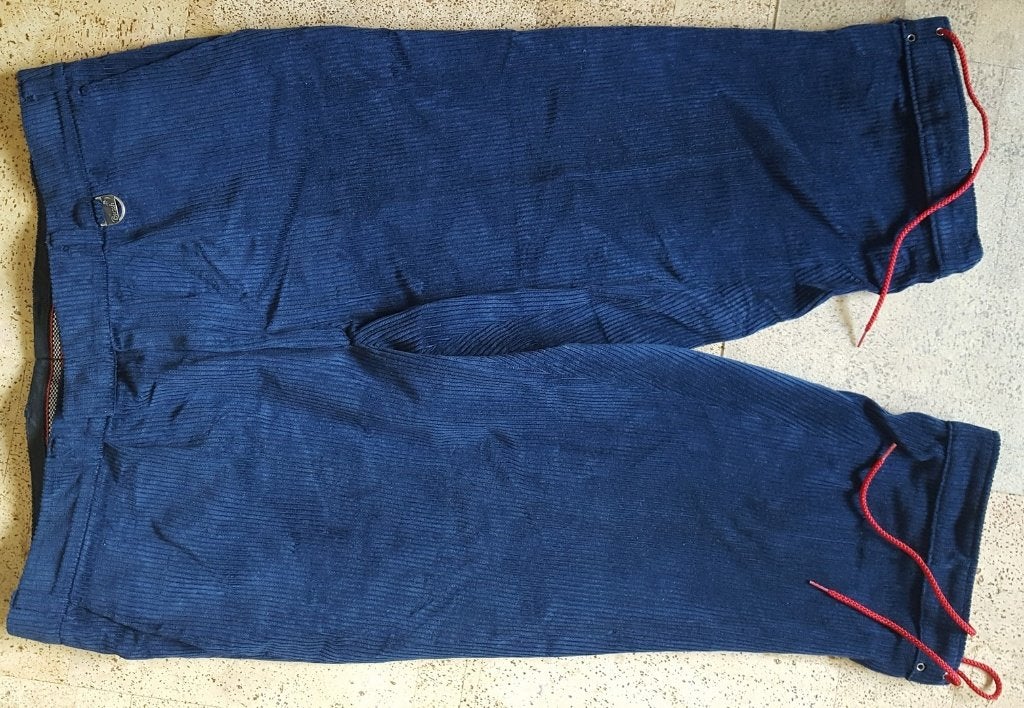 Blauwe nikkebokker broek. Uit de jaren 70., Kleding | Heren, Ophalen of Verzenden, Zo goed als nieuw