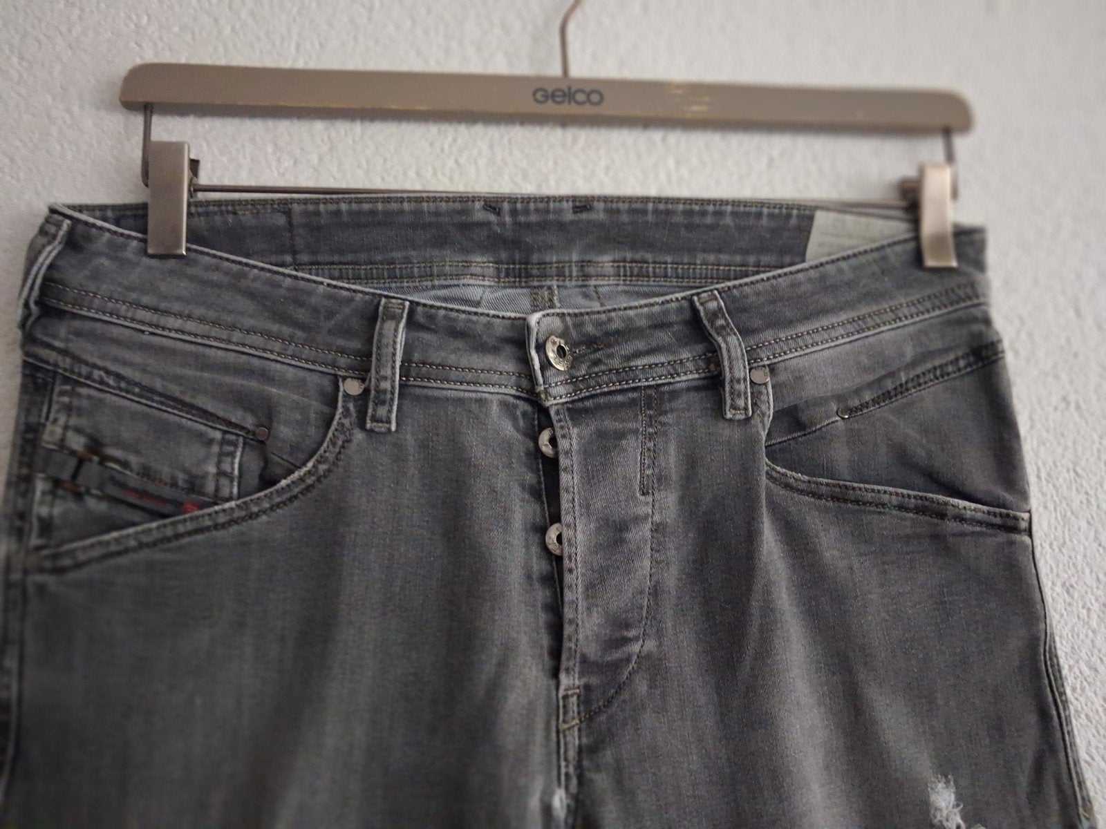 Diesel Belther Jeans W32 L32 - Grijs,, Diesel, W32 (confectie 46) of kleiner, Ophalen of Verzenden, Grijs