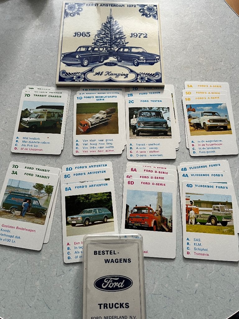 Ford tegeltje 1972 +reclamekwartet Ford, Ophalen of Verzenden, Zo goed als nieuw, Gebruiksvoorwerp