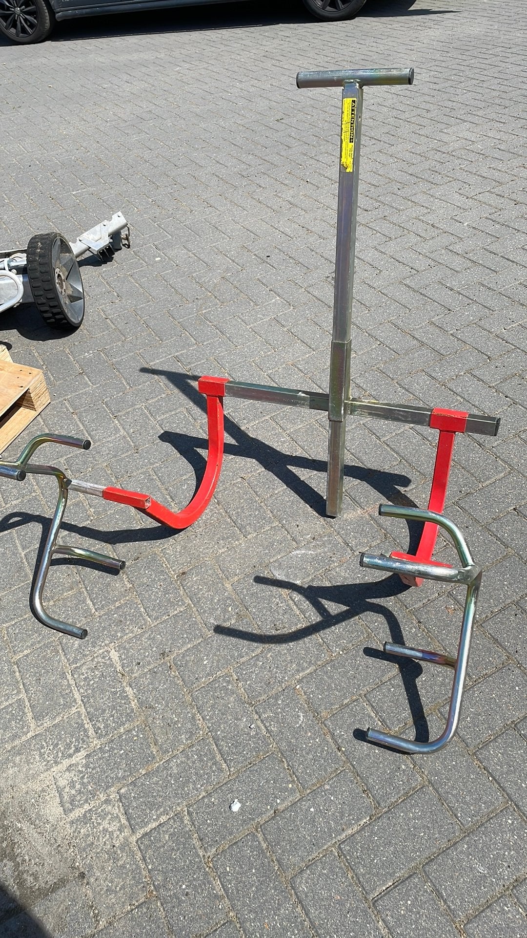Hefbok voor zitmaaier, Ophalen, Zo goed als nieuw
