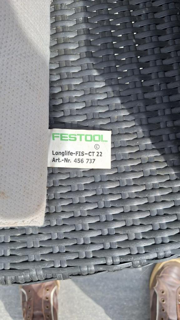 Festool Longlife-FIS-CT 22 Stofzak - Herbruikbaar, Witgoed en Apparatuur, Stofzuigers, Stofzak, Gebruikt, Ophalen of Verzenden