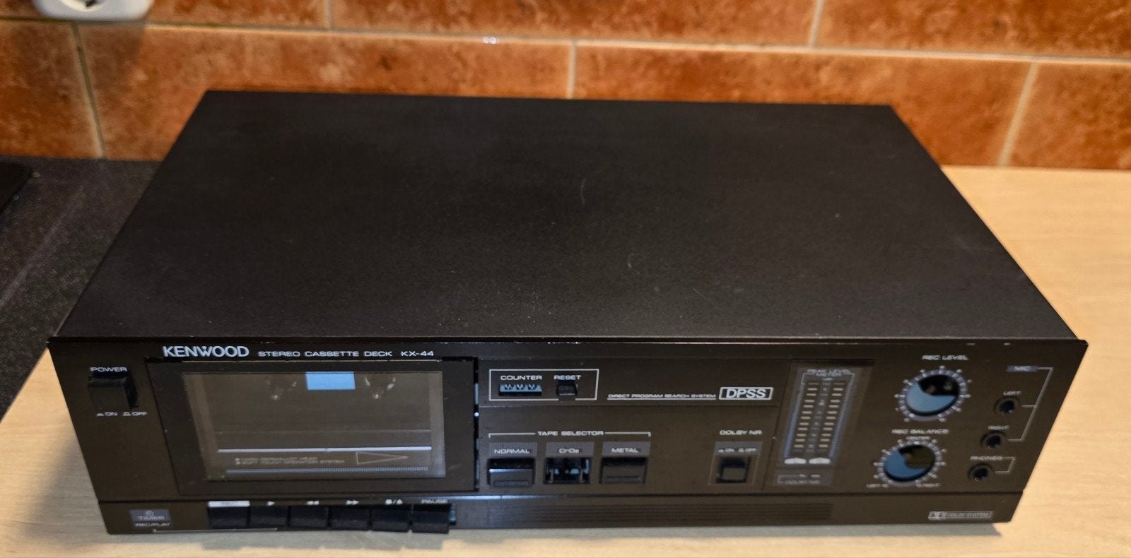 Vintage Kenwood KX-44 stereo cassettedeck Defect, Audio, Tv en Foto, Ophalen of Verzenden, Enkel, Kenwood, Auto-reverse