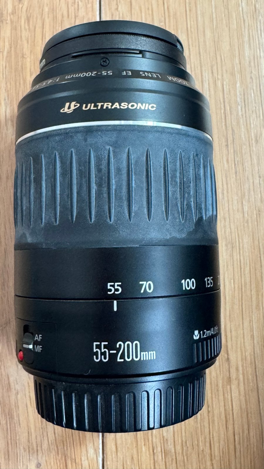 Canon EF 55-200mm f/4.5-5.6 II USM zoomlens, Canon, Autofocus, Zo goed als nieuw, Canon EF