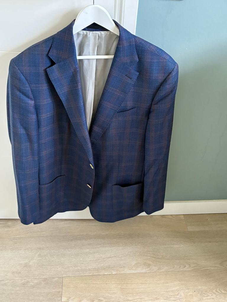 Heren Colbert Maat 56 - Zeer Goede Staat, Ophalen, Zo goed als nieuw, Maat 56/58 (XL), Blauw