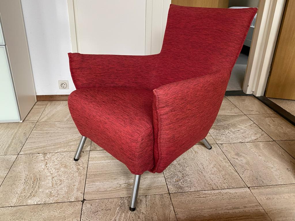 2 Label fauteuils Gerard van den Berg, model Cheo, Ophalen, Gebruikt, Stof, 75 tot 100 cm