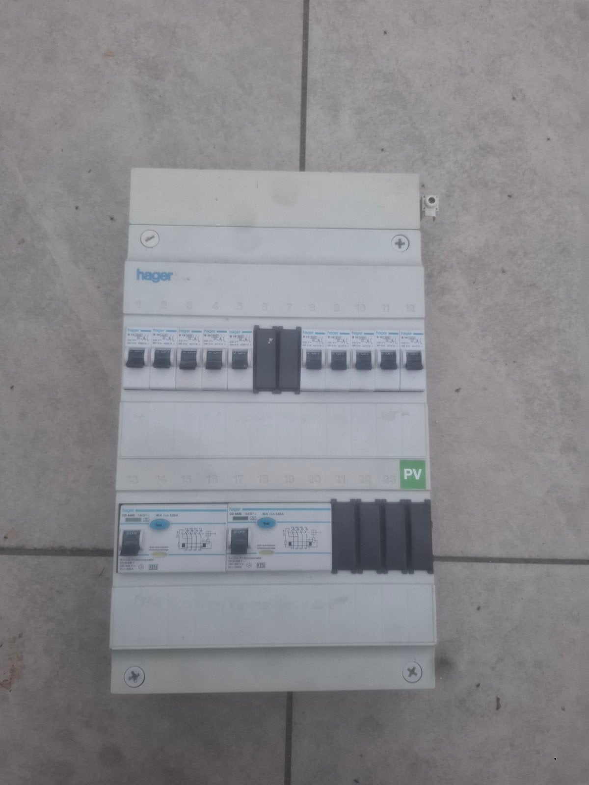 3 fase Hager groepenkast meterkast, Doe-het-zelf en Verbouw, Elektra en Kabels, Ophalen of Verzenden, Gebruikt, Overige typen