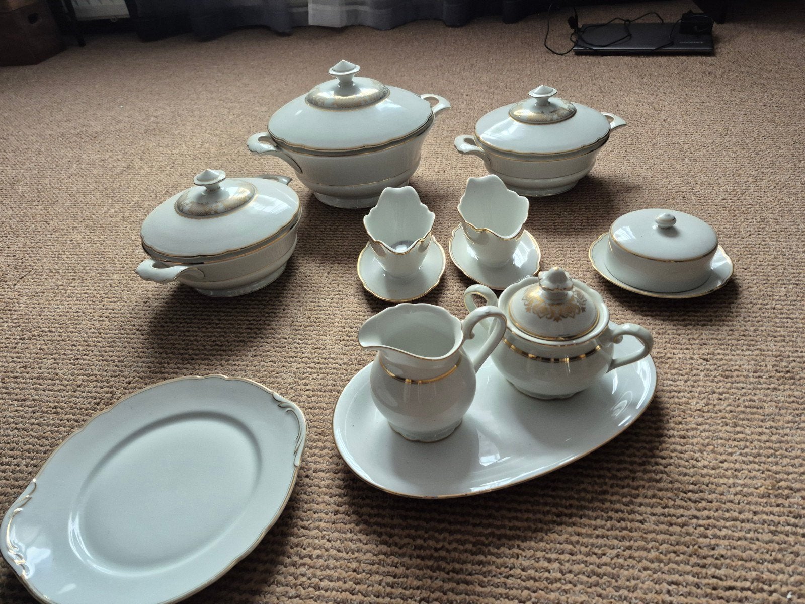 Vintage Porseleinen Servies Bavaria Jaeger & Co. 1940, Ophalen
