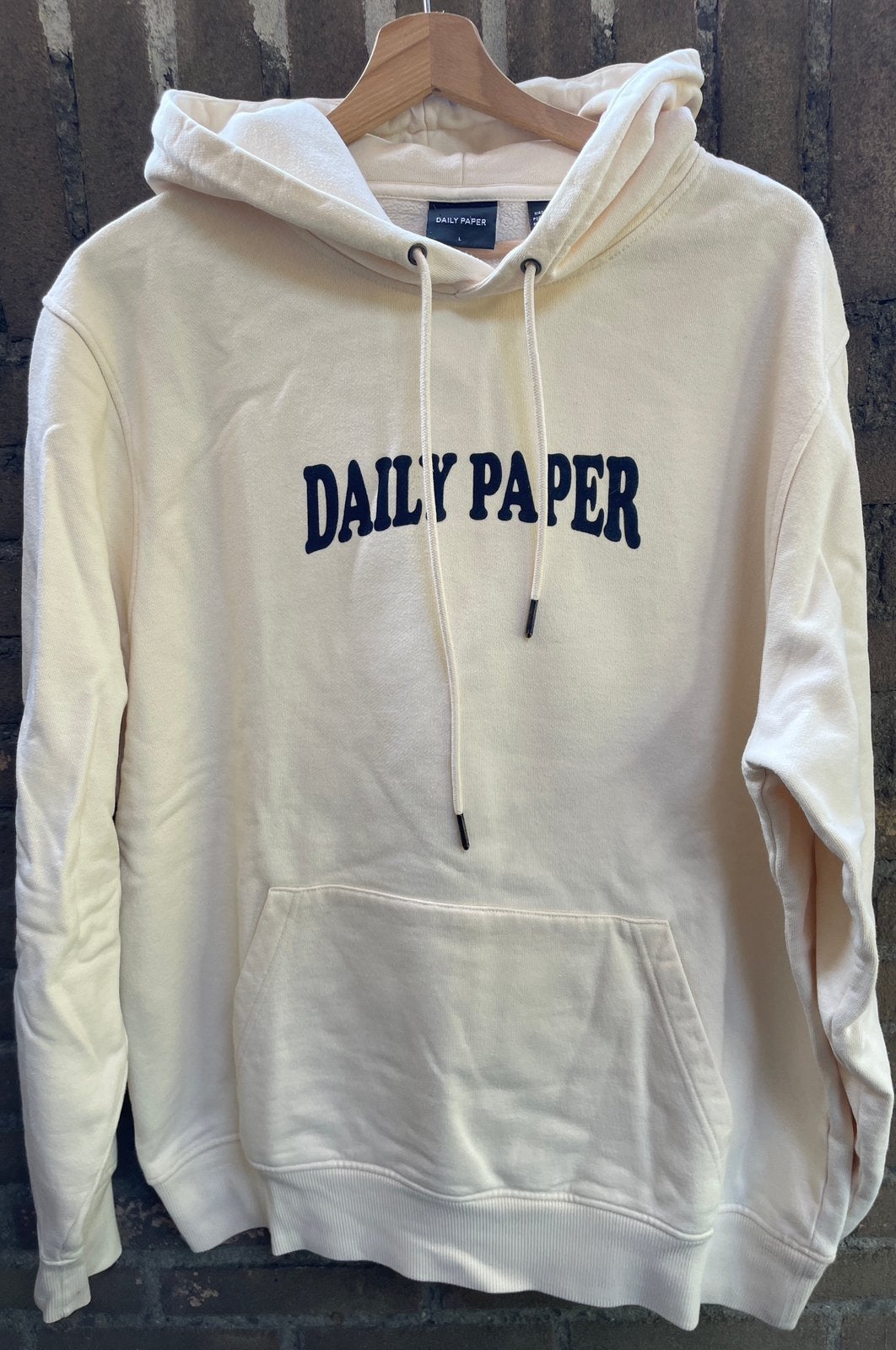 Daily paper hoodie, Ophalen of Verzenden, Zo goed als nieuw, Maat 52/54 (L), Beige