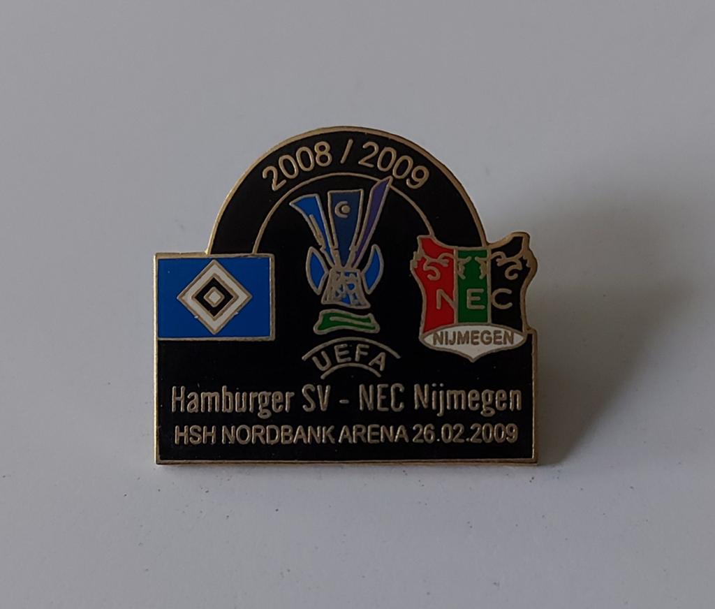 NEC Nijmegen UEFA Cup 2008-2009 pin #3, Verzamelen, Ophalen of Verzenden, Zo goed als nieuw, Overige binnenlandse clubs, Overige typen