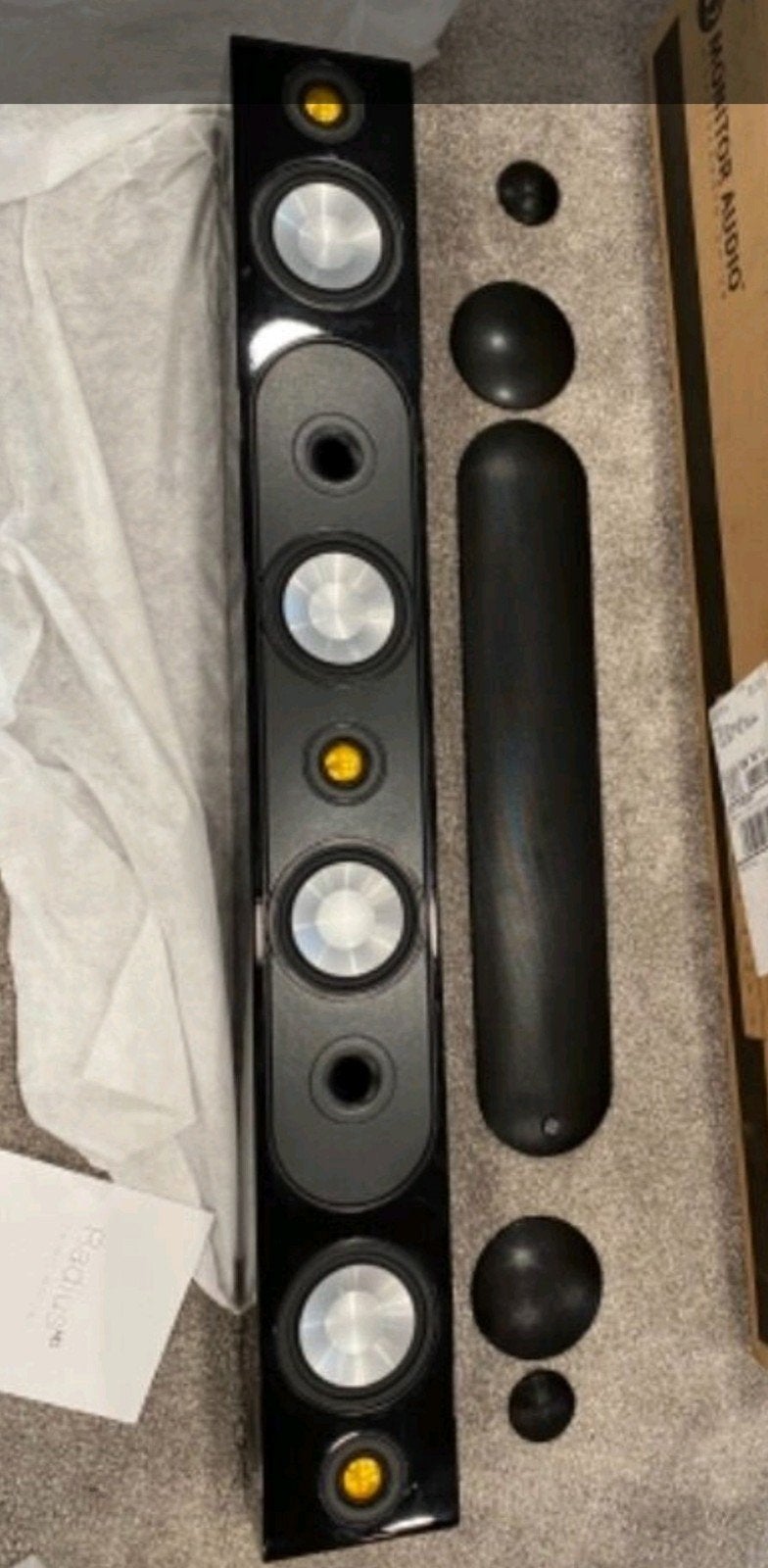 Monitor Audio Radius One HD 3 kanalen speaker, Gebruikt, Surroundset zonder subwoofer, 120 watt of meer, Ophalen