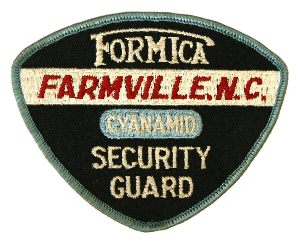 Patch / Embleem USA Company Security Formica, Ophalen of Verzenden, Overige soorten, Amerika, Embleem of Badge