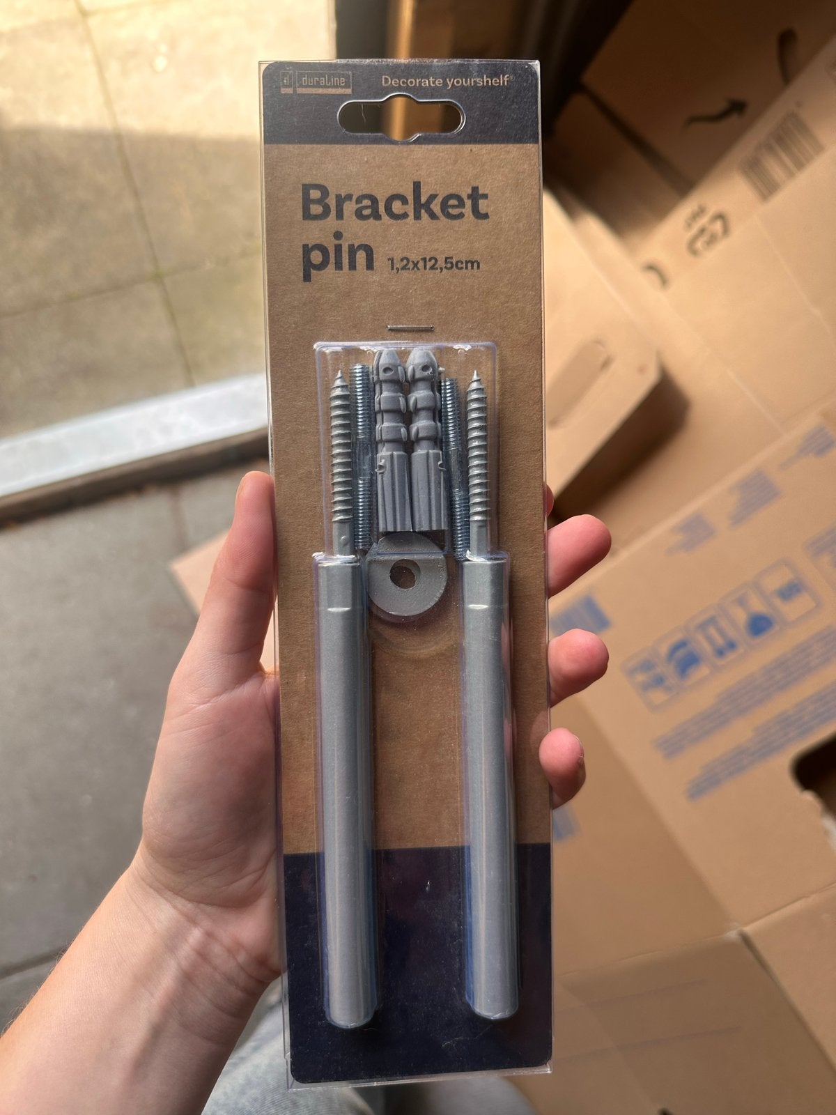 Duraline Plankdrager Bracket Pin 1,2x12,5cm, Doe-het-zelf en Verbouw, Ophalen of Verzenden, Nieuw, 100 tot 250 mm, Overige typen