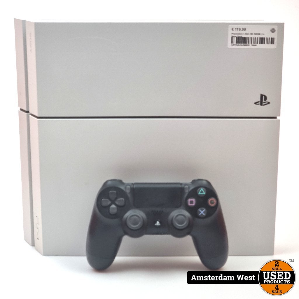 Playstation 4 500GB Wit | In Nette Staat