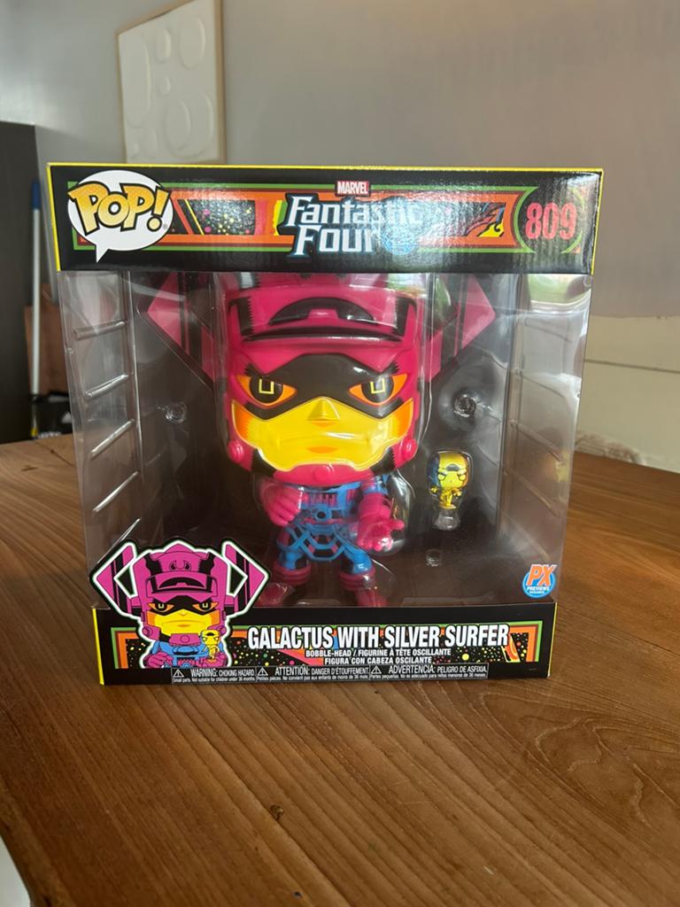 Galactus & Silver Surfer (Black light) Jumbo Funko pop #809, G1, Ophalen of Verzenden, Zo goed als nieuw