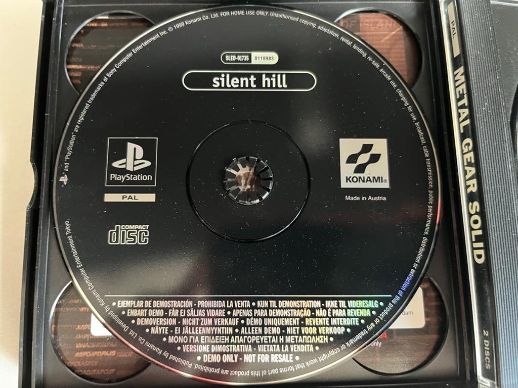 Metal Gear Solid PS1 + Silent Hill Demo (PAL), Spelcomputers en Games, Games | Sony PlayStation 1, Avontuur en Actie, Gebruikt