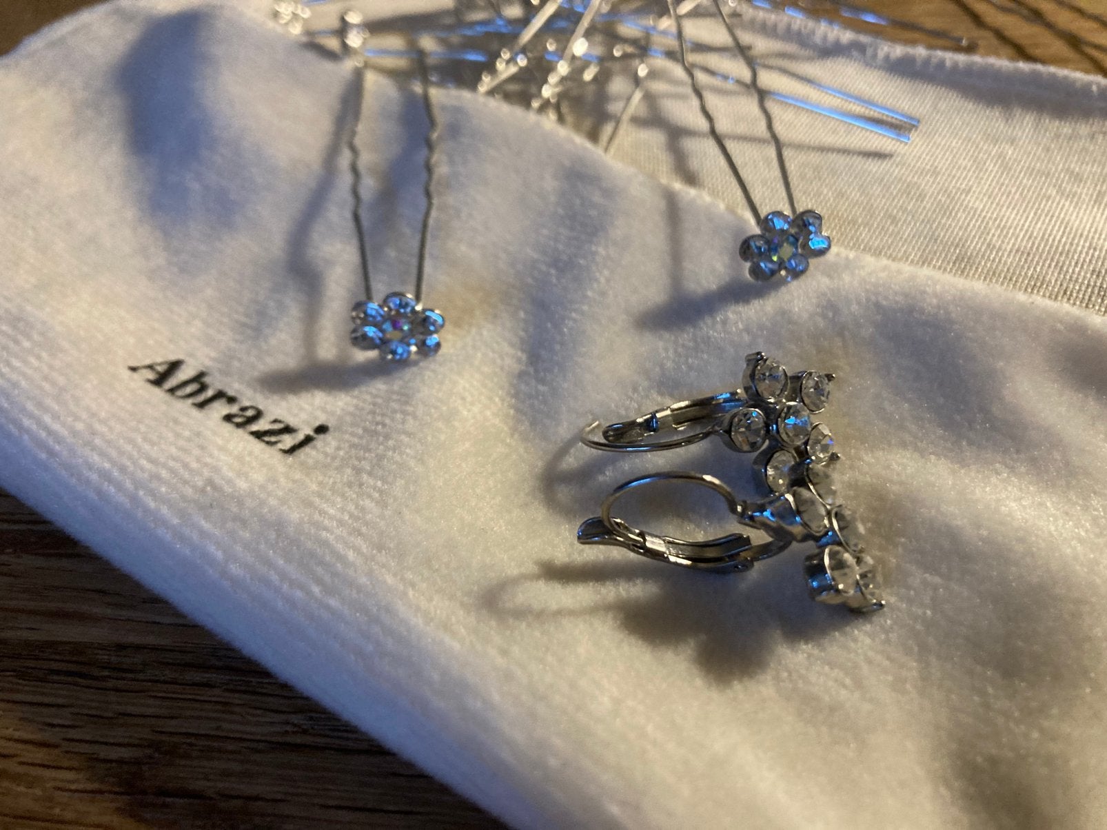 Bruidsmode sieraden set Abrazi, Verzenden, Zo goed als nieuw