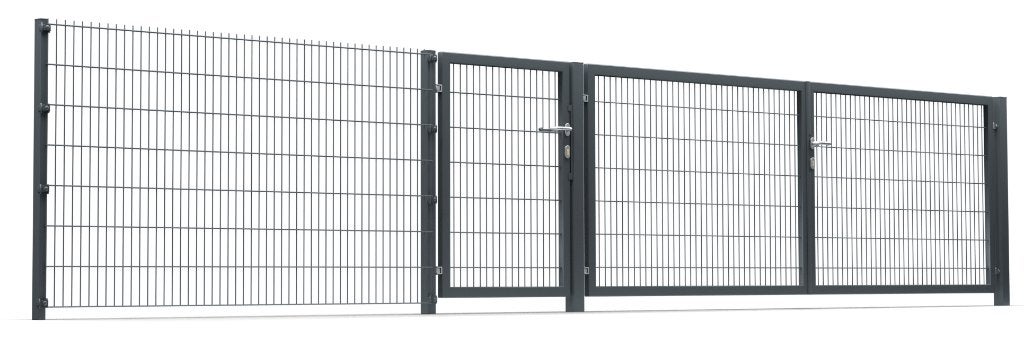Enkele poort 100cm hoog Grijs kwaliteit en degelijk, 100 tot 150 cm, 100 tot 150 cm, Nieuw, Ophalen of Verzenden