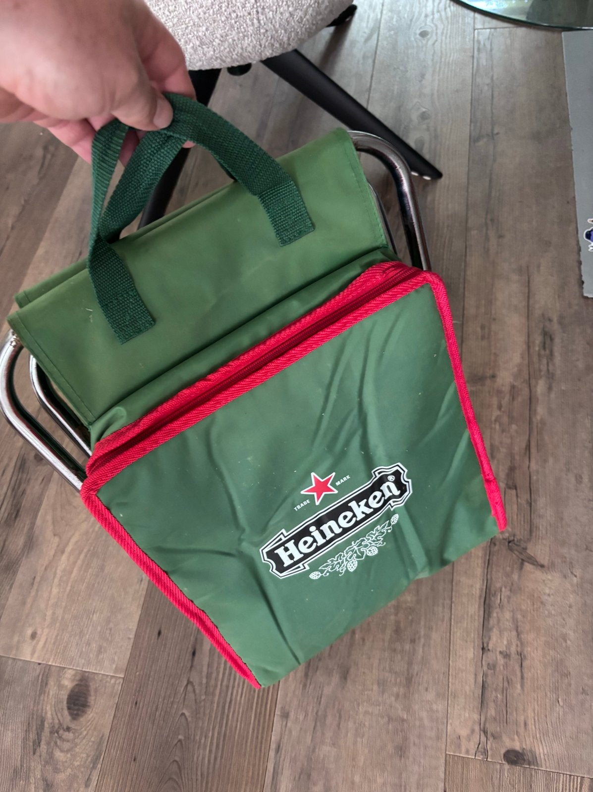 Heineken Koeltas Krukje - Ideaal voor festivals, Ophalen of Verzenden, Gebruikt, Koeltas, Koelelement