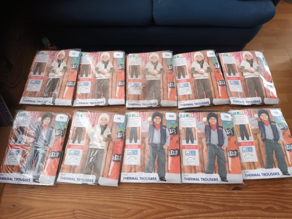 Partij  bruine kinderbroek - Diverse maten, Ophalen of Verzenden, Nieuw, Lupilu, Jongen of Meisje