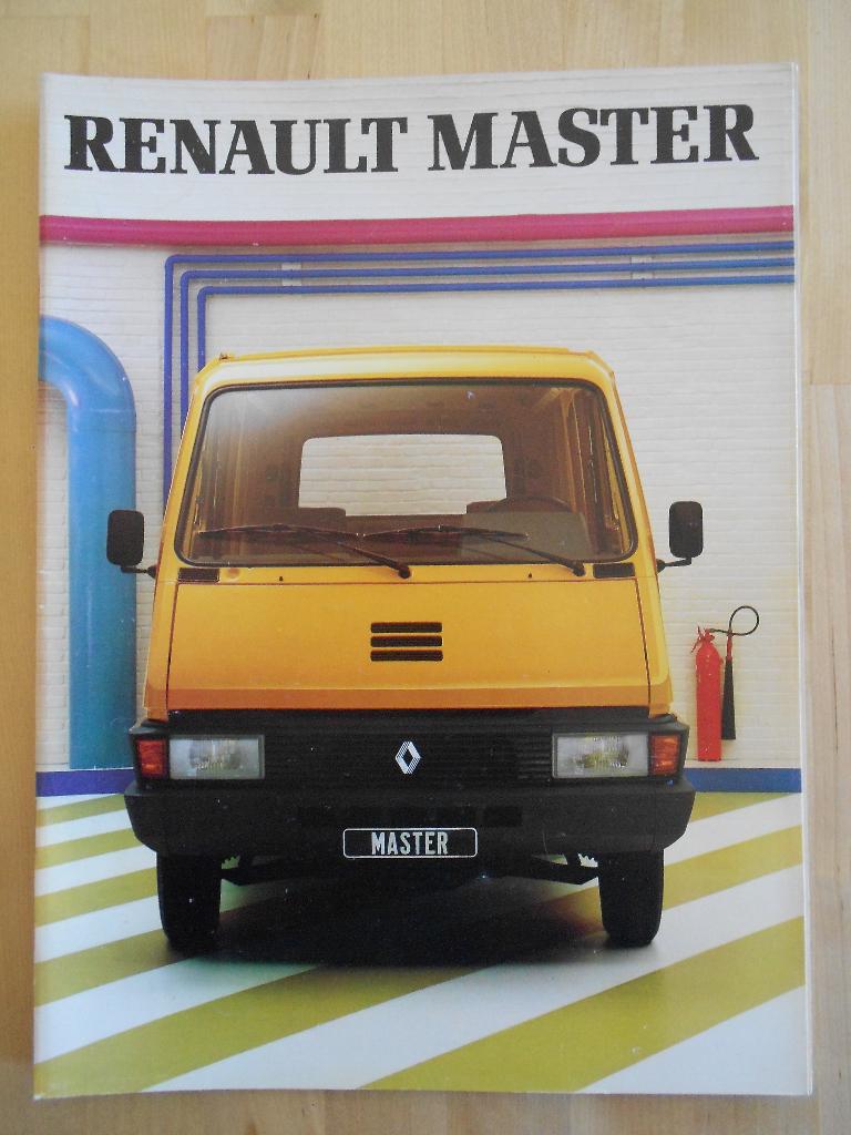 Renault Master Brochure 1980, Renault, Ophalen of Verzenden, Zo goed als nieuw, Renault