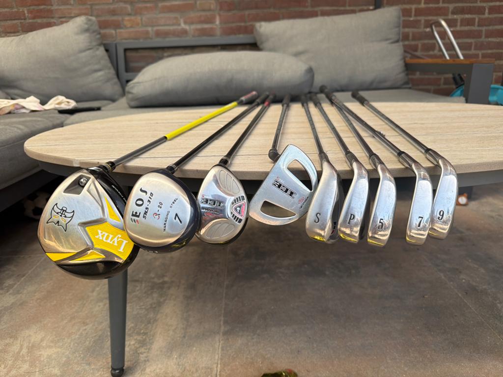 Complete Golfset: Drivers, Hybriden, IJzers en Putter, Ophalen, Gebruikt, Set, Overige merken