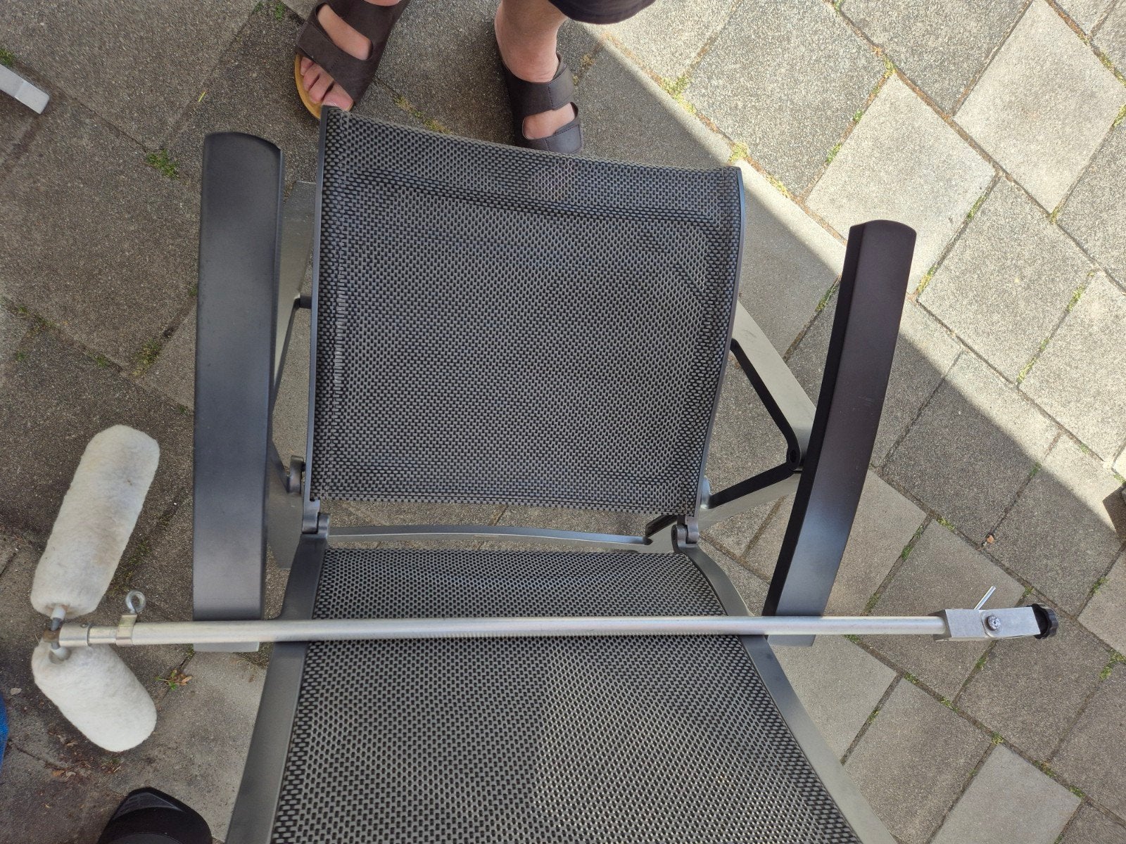 Aluminium feeder d25 verstelbaar., Ophalen, Gebruikt