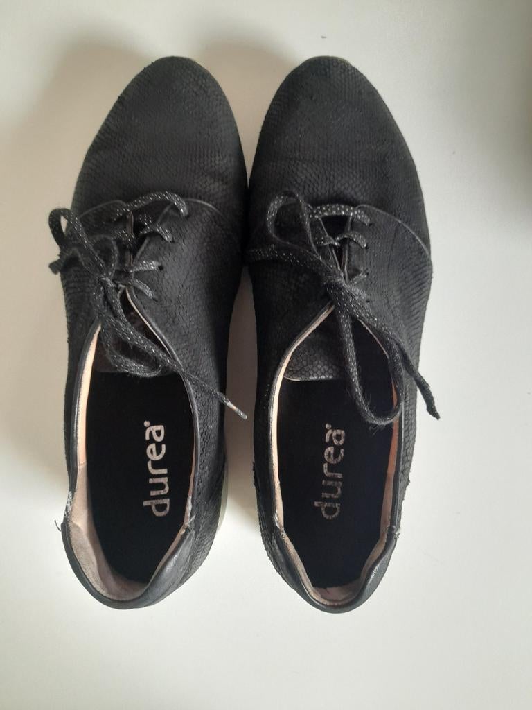 Durea sneakers, breedte H, maat 7, zwart, Durea, Ophalen of Verzenden, Gedragen, Zwart