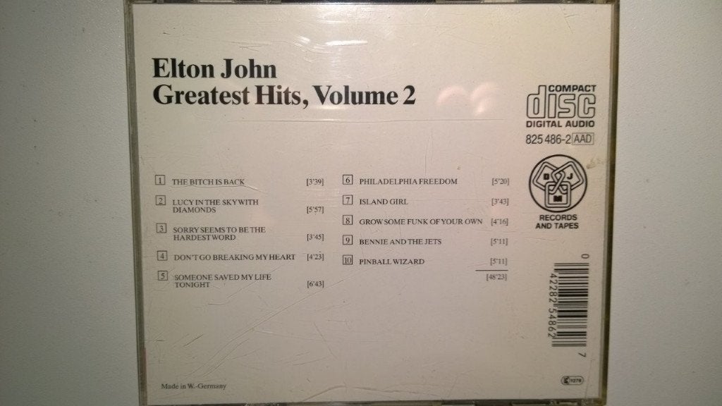 Elton John - Greatest Hits, Volume 2, Ophalen of Verzenden, Zo goed als nieuw, Pop, Album