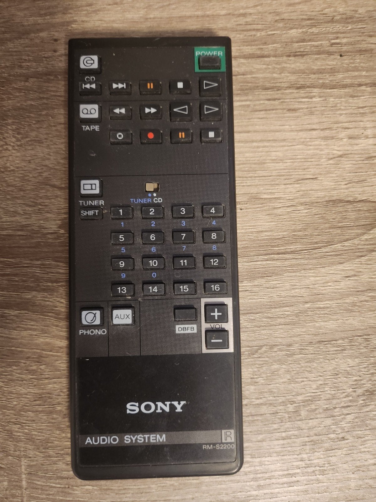 Sony RM-S2200 Afstandsbediening - Zonder Batterijklep, Ophalen of Verzenden, Gebruikt, Origineel, Receiver of Versterker