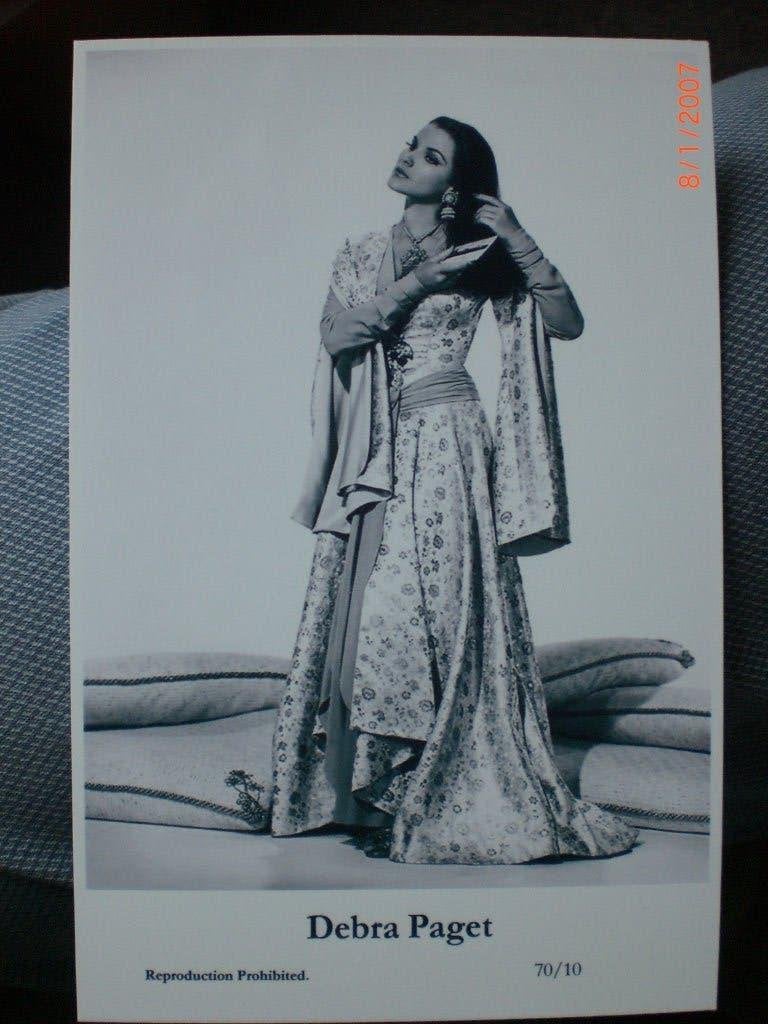 kaart Debra Paget, Ophalen of Verzenden, 1980 tot heden, Ongelopen, Sterren en Beroemdheden