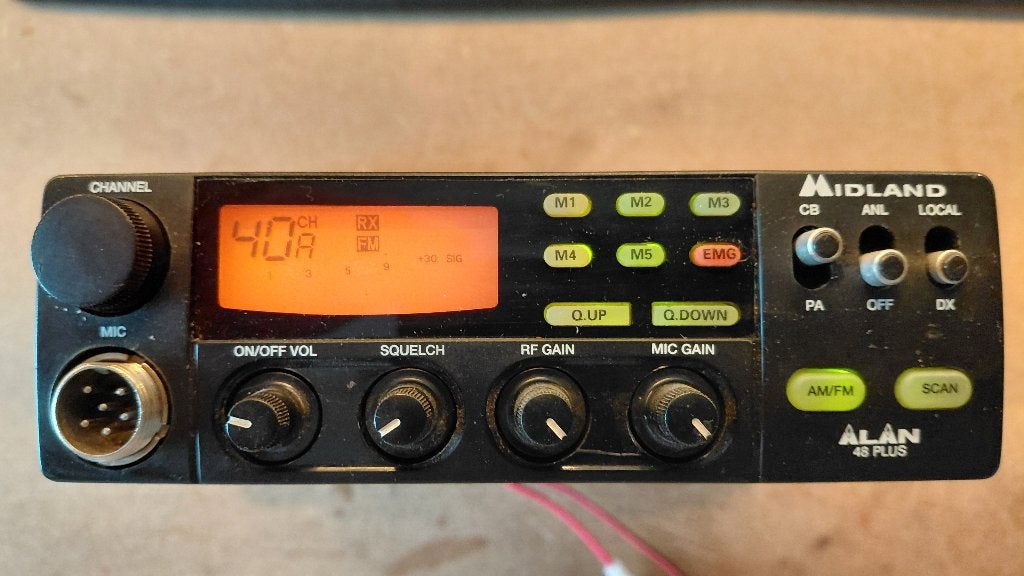 Midland Alan 48 Plus 27MC, Ophalen of Verzenden, Gebruikt, Zender en Ontvanger