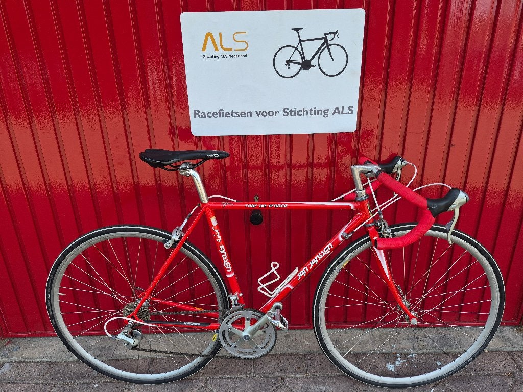 Vintage Jan Janssen Dames Retro Racefiets Shimano 105, 28 inch, 2ehandsracefietsen.nl, Gebruikt, Velgrem