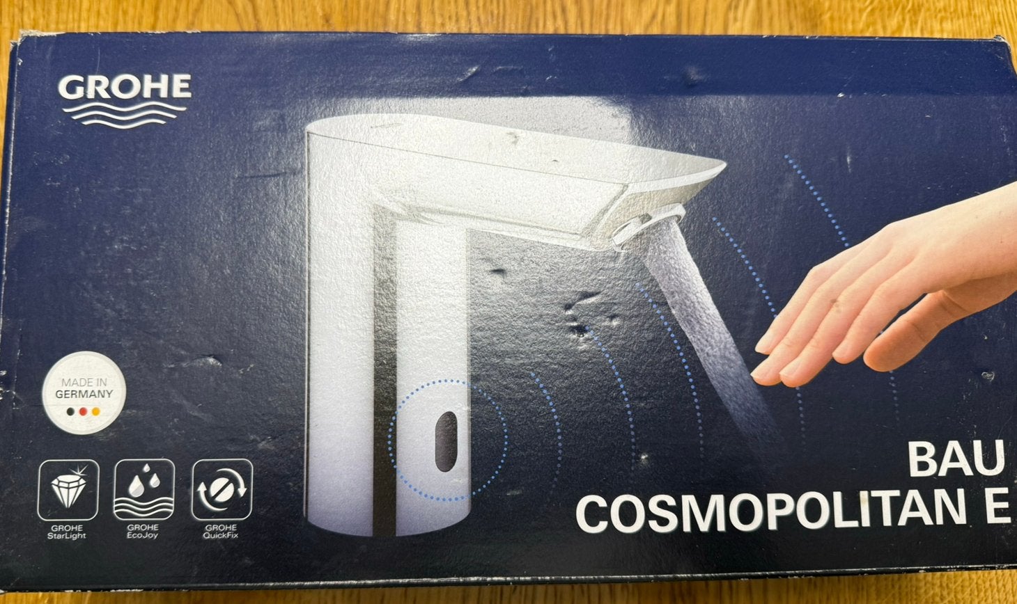 GROHE Bau Cosmopolitan E 6V elektronische wastafelkraan, Ophalen, Nieuw
