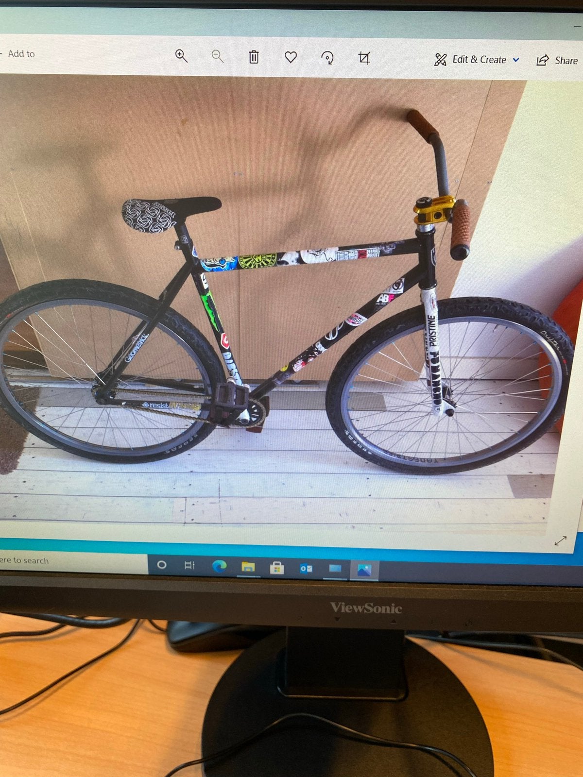 Leader 29er fixed gear freestyle fixie, Ophalen, Gebruikt, Staal, Stuur 360° draaibaar