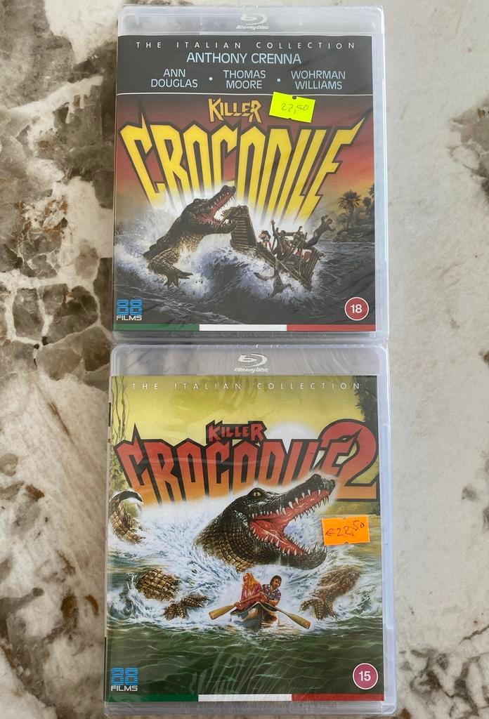Killer crocodile 1 & 2 blu ray NIEUW, Ophalen of Verzenden, Nieuw in verpakking, Horror