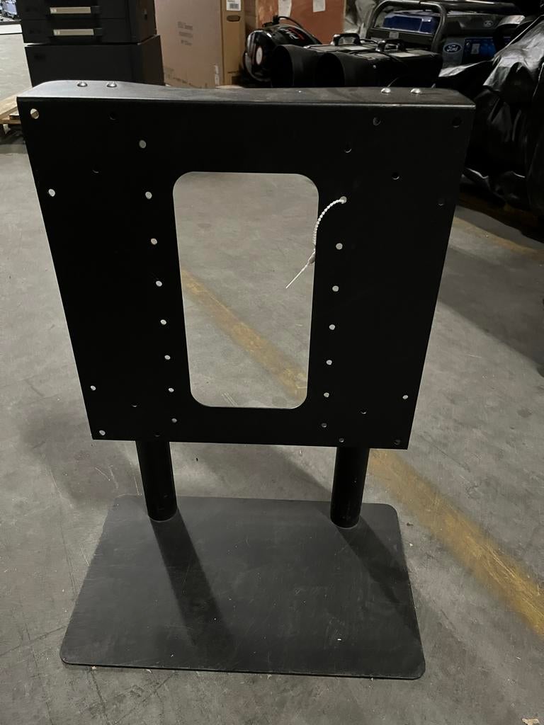 Zwart metalen standaard/beugel voor scherm of display, Gebruikt, Audipack, Audipack, Ophalen